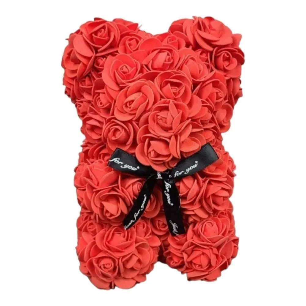 Cherry Red Rose Bear Romantic Gift Love Valentines Girlfriend Surprise Holiday